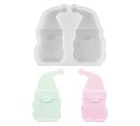 Silicone Moulds, 3D Gnome, Silicone Mould, Christmas Santa Claus, Plaster for Casting, Moulds, Silicone for Christmas and Easter