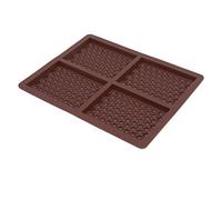 Silicone Moulds 4-Cell Bubble Effect Chocolate Bar Sweet Moulds Candy Moulds Baking Silicon Bakeware Mold Shape Pattern Soap Wax Flexible Baking Mould