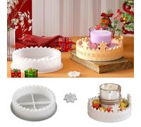 Silicone Moulds Casting Moulds Christmas, 3D Advent Calendar Set with Star Motifs, Silicone Mould Candle Holder Moulds, DIY Countdown Calendar for Festive Decoration