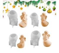 Silicone Moulds Casting Moulds Christmas Angel 3D, Pack of 4 Silicone Mould Angel 3D, Silicone Mould Christmas Candles, Christmas Casting Moulds Silicone Angels, Silicone Moulds for Plaster Candles