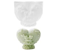 Silicone Moulds Casting Moulds Heart Bear Silicone Mould Bear with Heart, Candle Moulds Silicone, Candle Mould Teddy Bear, 3D Plaster Candles Silicone Mould Valentine's Day, Candle Moulds Silicone for