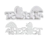 Silicone Moulds Casting Moulds, Silicone Mould Autumn Word, Casting Moulds Silicone Word with Mushrooms Hedgehog, Plaster Moulds for Casting, 3D Candle Moulds Silicone, Casting Moulds Candles Silicone