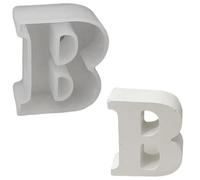 Silicone Moulds Casting Moulds, Silicone Mould Letters Large, DIY Silicone Casting Mould, Plaster Moulds for Casting, Epoxy Resin Moulds Letters (B)