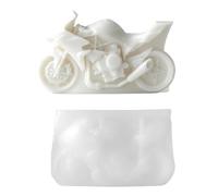 Silicone Moulds for Candle Making, Non-Stick Coating and Effortless Demoulding 3D Motorcycle, Flexible Motorcycle Mould, Suitable for Resin, Concrete, Ceramics and Various Craft Projects as well as