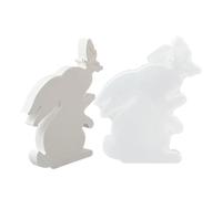 Silicone moulds for candle making, reusable rabbit mould, butterfly design candle moulds, for crafts, resin casting, soap making, wax processing and
