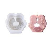 Silicone Moulds for Candles, Pair of Casting Moulds, Romantic Easy Demoulding Silicone Craft Mould for Epoxy Resin Plaster Aromatherapy Chocolate Decoration Home Decoration Creative Projects