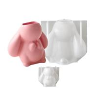 Silicone Moulds for Easter | DIY Tools Easy Release Easter Candle Holder Rabbit Mould - For Wax Plaster Home Decoration Crafts Party Spring