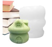 Silicone Moulds for Mushroom House Silicone Mold | Candle Shape Resin Reusable Sponge House Silicone Mold | Easy Release Non-Stick Molds for Christmas Home Decor
