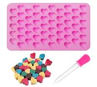 Silicone Moulds for Wax Melts & Soap - Heart, Mini Candy & Ice Cube Trays - DIY Jelly & Gummy Moulds