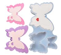 Silicone Moulds Handmade Ornament Molds Love Butterfly Epoxy Resin Soap Plasters Castings Love Butterfly Silicone Soap Castings Plasters Ornament