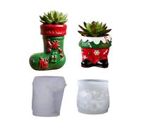Silicone Moulds Santa Silicone Reusable Epoxy Resin for DIY Casting with Resin Plaster Concrete Ideal for Making Small Item Storage Candle Containers & Home