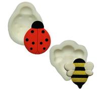 Silicone Moulds - Set Of Two - Honey Bee & Lady Bird - Food Safe