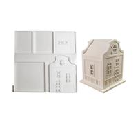 Silicone Moulds Small Houses, Silicone Mould House - Home Decoration Moulds | House Mould, Home Resin Casting Mould, Silicone Mould for Cement Clay Plaster