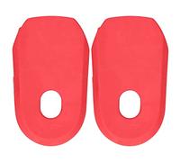 Silicone Mountain Bike Crank Cover, 2pcs Protective Case, Soft Elastic 6.8x4cm - Tear - Resistant Material, Easy Installation, Durable Bike Accessories (Red)