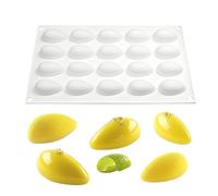 Silicone Mousse Cake Mold Bakeware Dessert Mousse DIY Chocolate Soap Candle Mould, 20 Holes Sandwich Shell