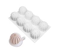 Silicone Mousse Cake Mold, Bakeware Dessert Mousse DIY Chocolate Soap Candle Mould, 8 Holes Cactus