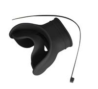 Silicone Mouthpiece Cover Lightweight Portable Universal Interface Comfortable Safe Underwater Breathing Accessories (Black)