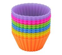 Silicone Muffin Mould, Cupcake Tins,Cupcake Mold Muffin Cases for Baking Cupcake, Reusable Silicone Baking Moulds,Muffin Mold Small Cake Cup Auxiliary Food Mold,Reusable Non-Stick and Easy (24PCS)