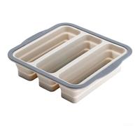 Silicone Muffin Tray Foldable Baking Molds Multi-Compartment Cupcake Tin Non-Stick Bakeware for Kitchen Storage 24x22.7cm(Gray)
