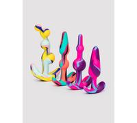 Silicone Multi-Coloured Butt Plug Training Kit (4 Piece) - Various Various