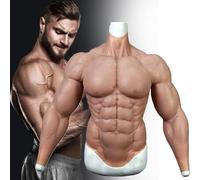 Silicone Muscle Suit for Cosplay - Realistic Male Chest Enhancement with Simulation Skin for Authentic Appearance