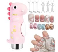 Silicone Nail Art Set, Personalized Cat Eye Tool, Magnet for Cat Eye Gel Polish, Includes Rabbit and Heart Styles for DIY Suitable for Professional Manicurists or Home Use