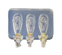 Silicone Nail Carving Mold 3D Various Size Angel Magic Wand Nail Stamping Stencils UV Gel Polish Nail Art Mould