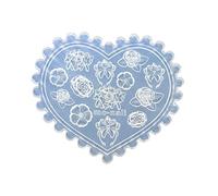 Silicone Nail Carving Mold 3D Various Size Chain Pearl Flowers Nail Stamping Stencils UV Gel Polish Manicure Chain Pearl Molds for Resin Casting