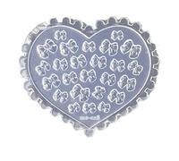 Silicone Nail Carving Mold Various Size Bows Tie Heart Bows Nail Stamping Stencils UV Gel Polish Manicure Tie Mold