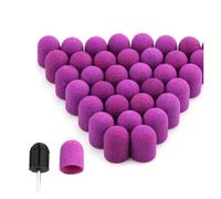 Silicone Nail Drill Bits,Nail Drill Bits Sanding B Nail Drill Bits Sanding Caps With Rubber Pack of 20(Royal Blue)