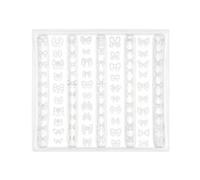 Silicone Nail Mold with Charm Reusable Accessories | Carving Template for Salon, Home, Travel, Date, Female Craft Enthusiasts