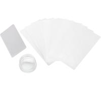 Silicone Nail Polish Transfer Stamper Scraper Template Set, Nail Art Stamp Kit, Professional Manicure Tool with 10 Templates for DIY Nail Design, Durable and Easy to Use for Professional Maintenanc...