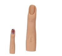 Silicone Nail Practice Finger - Bendable Fake Finger Model With Joints | Manicure Training Tool art nail, Gel Application For Beginners & Professionals