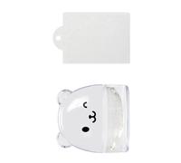 Silicone Nail Stamper Set French Tip Nail Stamp Cute Bear Jelly Stamper With Scraper Nails Art Template Tool For Woman Nail Stamper With Scraper Bear Nails Art Jelly Stamper French Tip Nail Stamp