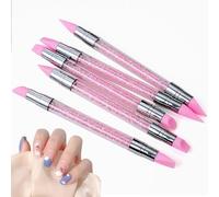 Silicone Nail Tool | Double Ended Nail Shaping Pen | Easy to Grip for Shaping Nails Work and School