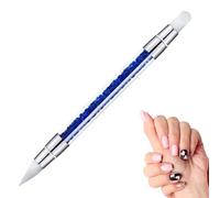 Silicone Nail Tool - Silicone Nail Sculpture Pen D-ual Tipped Nails Art Brushes, Rhinestone Manicure Carving Pen, Manicure Tools Dotting Salon Tool Set For For Carving, Shaping 3D Effect