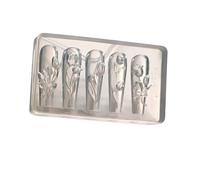 Silicone Nails Art Accessory Molds Tulips Shape Decorative Mold Silicone Texture Suitable for Various Types Artistic Sculpture Mold