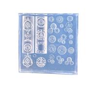 Silicone Nails Art Mold Accessory Molds Delicate Shape 3D Nails Decorative Mold Silicone Texture for Various Types Art