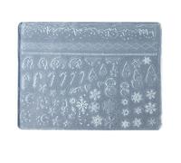 Silicone Nails Art Mold Embossing Patterns Nails Decorations Versatile Jewelry Making Tools Handmade Carving Molds Nail Salon Supplies