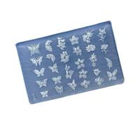 Silicone Nails Art Mold, Flower Theme, Manicure Creation, C406