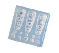 Silicone Nails Art Molds Food Theme Nails Art Template Moulds Silicone Texture for Beauticians and Learners Reusable Nail Forms
