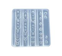 Silicone Nails Art Molds Shell Themed Nails Art Template Molds Silicone Texture For Beauticians And Learner Shell Necklace Nail Charm Mold