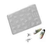 Silicone Nails Art Moulds Butterfly Nails Art Template Moulds Silicone Texture for Beauticians and Learners Nail Molds