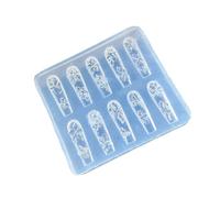 Silicone Nails Art Stencil Mold for Intricate Emboss Flower Art Manicure Creations Accessories Embossed Charm Mold