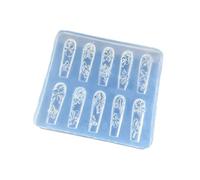Silicone Nails Art Stencil Mold for Intricate Emboss Flower Manicure Creations Accessories Professional Mold