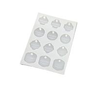 Silicone Name Pendant Mold English Listed Silicone Molds Suitable for Crafting Baking and Soap Making Food Safe Round Mold