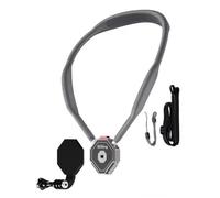 Silicone Neck Holder Hanging Bracket Quick Switch Horizontal Vertical Magnetic Mount 1/4'' Screw Hole Compatible with DJI OSMO Pocket Insta360 Action Camera (Gray E1A1)