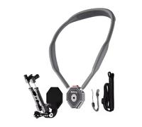 Silicone Neck Holder Hanging Bracket Quick Switch Horizontal Vertical Magnetic Mount 1/4'' Screw Hole Compatible with DJI OSMO Pocket Insta360 Action Camera (Gray E2A1)