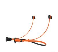 Silicone Neck Strap for Google Pixel Buds Pro 2 & 2A - Adjustable Anti-Lost Cord Holder for Wireless Earphones - Soft Sports Lanyard for Running Gym Outdoor Activities(BlackOrange)