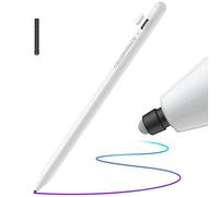 Silicone Nib Stylus for iPad Paper-like Writing, Non-Slip Silent Than Apple Pencil, Palm Rejection Stylus Tips Active iPad Pencil, Pen for iPad Pro, iPad 9/8/7/6th, iPad Air 4th/3rd, iPad Mini 6/5th